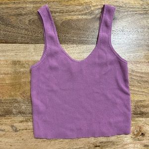 Pacsun Ribbed Purple Tank top